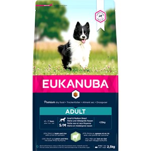 Hundfoder Eukanuba Adult Small & Medium breed, 2,5 kg