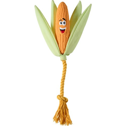 Squeaker Corn Pipleksak Hund - Pipleksak Majskolv