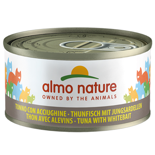 Ekonomipack: Almo Nature 24 x 70 g - Tonfisk & babysardiner