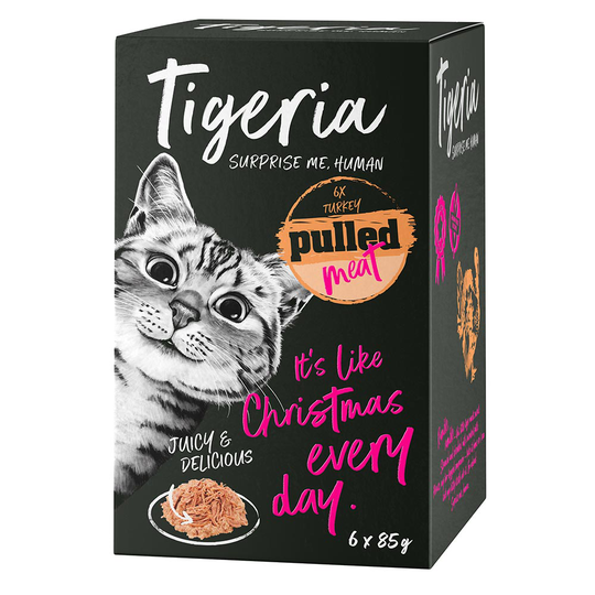 Tigeria Pulled Meat 6 x 85 g - Kalkon