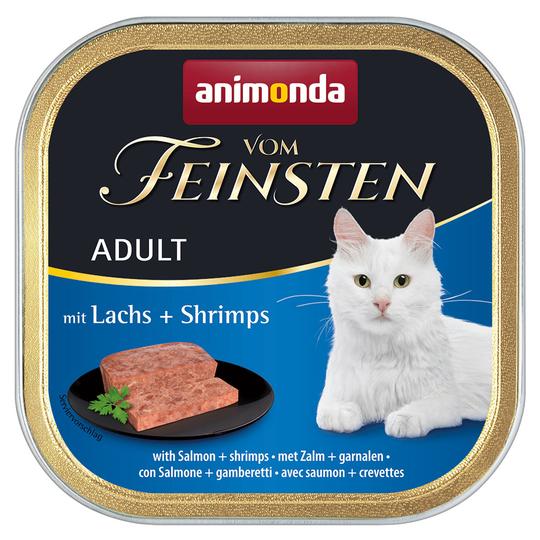 Ekonomipack: Animonda vom Feinsten Adult 64 x 100 g - Lax & räkor