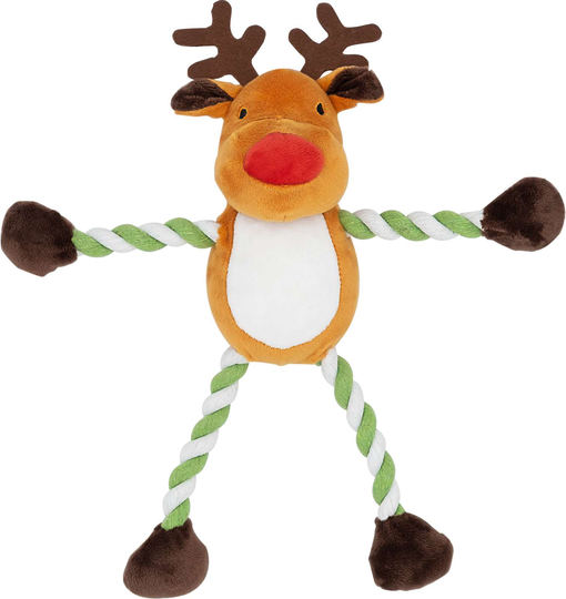 GBOY - Hug Tug Reindeer Hundleksak - 30 cm