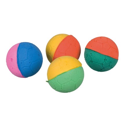 Kattleksaker 2 Färgad Foamgummibollar