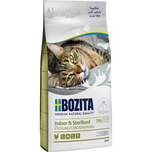 Kattmat Bozita Feline Indoor and Sterilised Kyckling, 10 kg