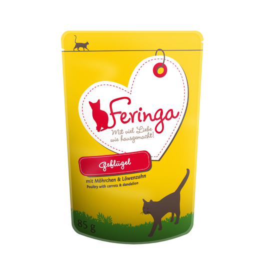 Feringa 12 x 85 g i portionspåse Anka & kalv med broccoli