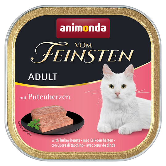 Ekonomipack: Animonda vom Feinsten Adult 64 x 100 g - Kalkonhjärta