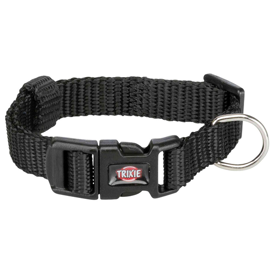 Trixie Premium halsband, svart - M-L: 35-55 cm halsomfång, B 20 mm