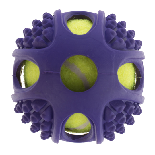 Gummitennisboll 2in1 - 2 st Ø 6 cm