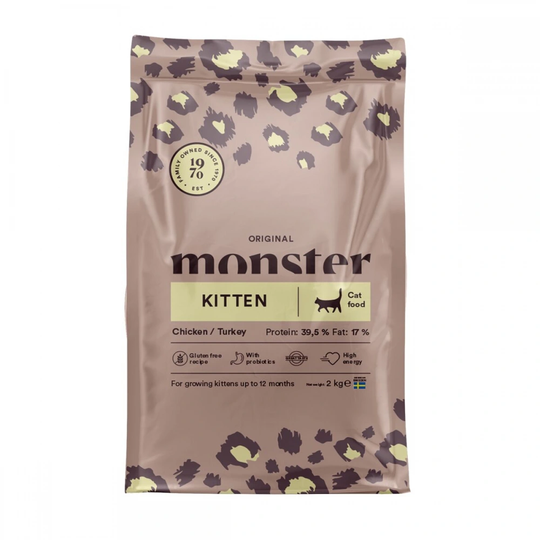 Monster Cat Kitten Chicken & Turkey (2 kg)