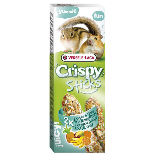 Kräcker Hamster/Ekorre med Exotic Fruit - 2 sticks