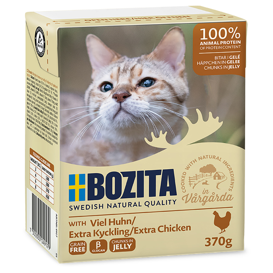Bozita bitar i gelé 6 x 370 g Extra kyckling
