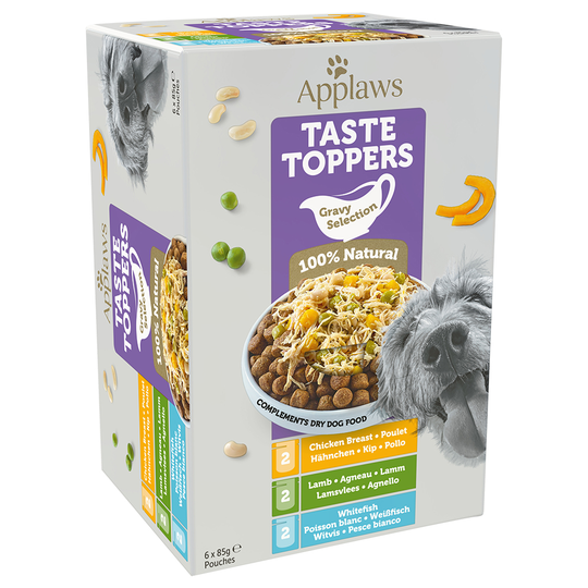 Applaws Taste Toppers mixpack 6 x 85 g - Provmix i sås