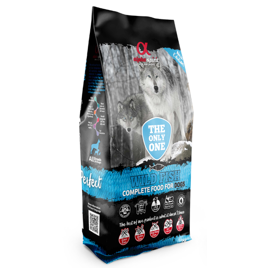 alpha spirit The Only One Wild Fish hundfoder Ekonomipack: 2 x 12 kg