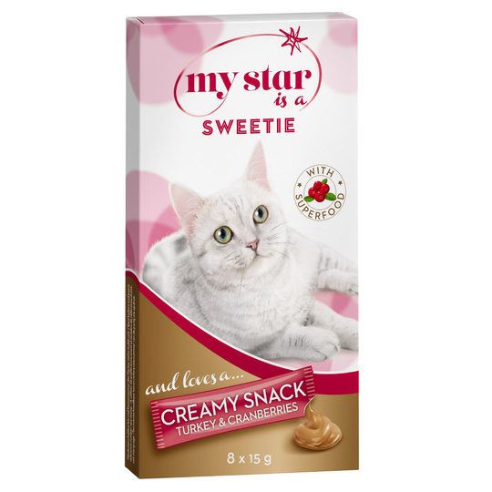 My Star is a Sweetie - Turkey & Cranberry Creamy Snack Superfood - 8 x 15 g