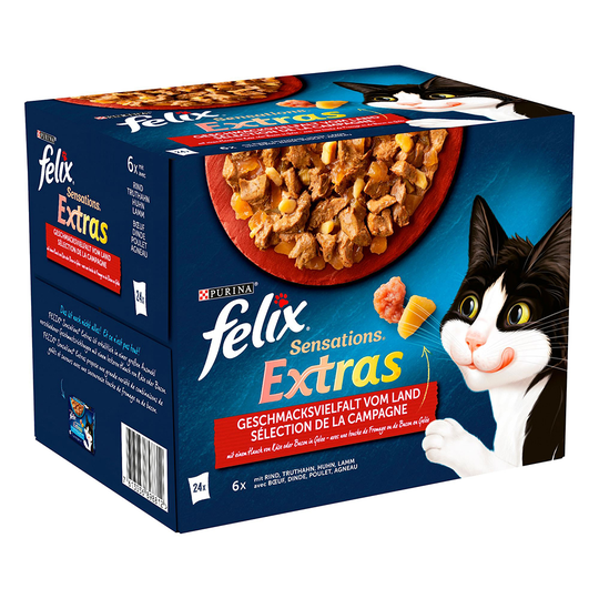Latz "Sensations Extras" Pouches 24 x 85 g - Farm Selection in Jelly