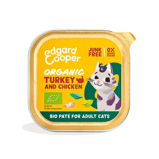 Edgard&Cooper Cat Organic Turkey 85 g