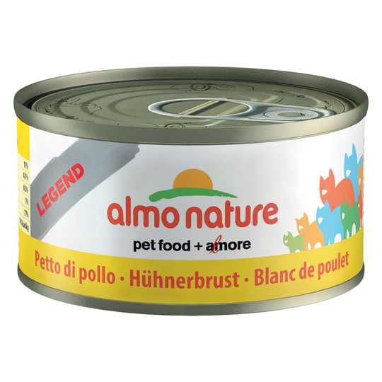 Superblandpack: 24 x 70 g Almo Nature Legend och 6 x 70 g Cosma Nature! - Kycklingbröst + Cosma Nature provpack