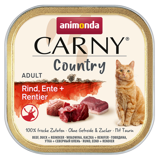 Animonda Carny Country Adult 32 x 100 g - Nöt, anka & ren