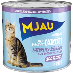 Kattmat Mjau Paté Oxkött, 635 g