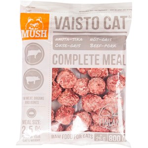 Kattmat Mush Vaisto Cat Nöt-Gris, 0,8 kg