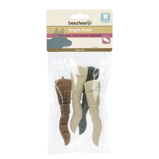 Beeztees Veggie Toothpaste Mix - Ekonomipack: 3 x 4 st à 13 cm