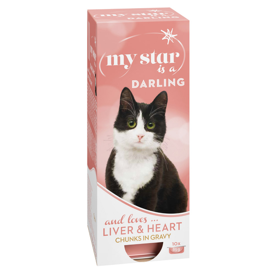 My Star is a Darling - Liver & Heart - Ekonomipack: 30 x 85 g