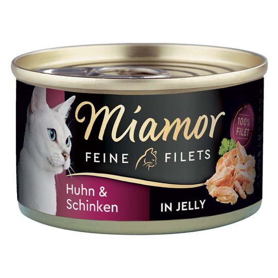 Miamor Fine Filets 1 x 100 g - Kyckling & skinka i gelé