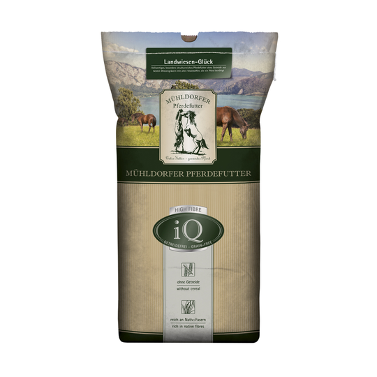 Mühldorfer IQ Landwiesen-Glück spannmålsfritt - Ekonomipack: 2 x 12,5 kg