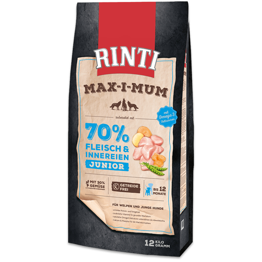 RINTI Max-i-mum Junior Kyckling - Ekonomipack: 2 x 12 kg