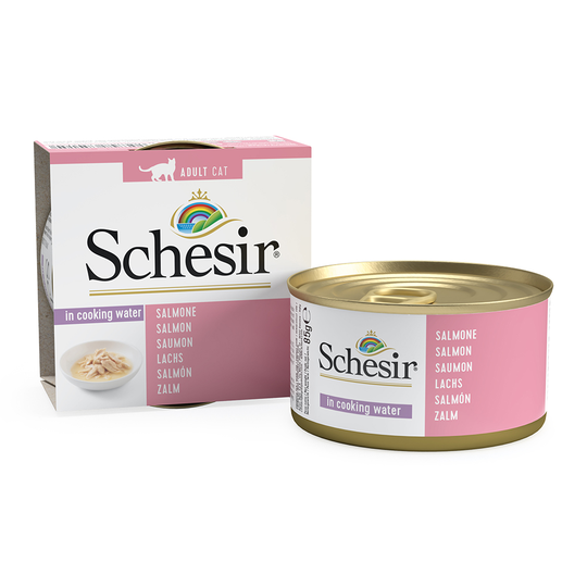 Schesir Natural med ris 6 x 85 g - Lax