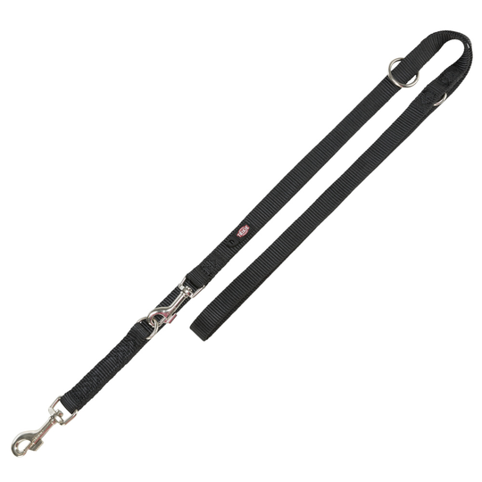 Trixie Premium förlängningskoppel, svart - Stl. M-L: 2 m längd/20 mm brett