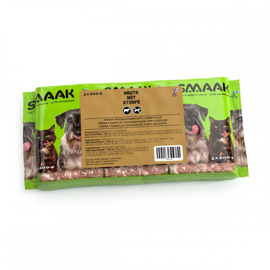 Smaak Raw Complementary Nöt (3 x 200 g)