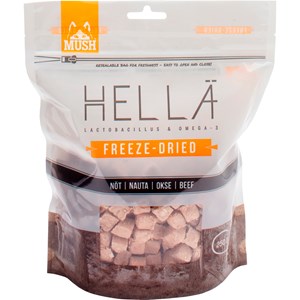 Hundfoder Mush Hellä Frystorkad Nöt, 250 g