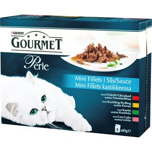Kattmat Gourmet Perle Menybox, 8 x 85 g