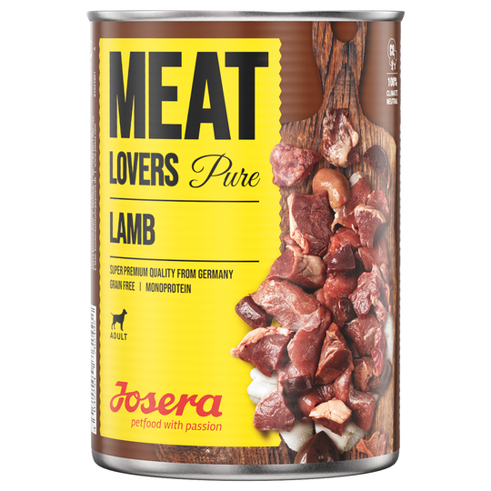 Ekonomipack: Josera Meatlovers Pure 12 x 400 g - Lamm