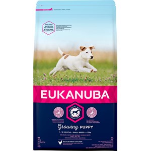Hundfoder Eukanuba Puppy Small, 3 kg