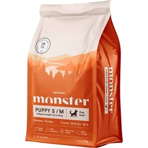 Hundfoder Monster Dog Original Puppy Small/Medium, 2 kg