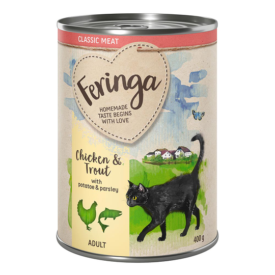 Feringa Classic Meat Menu 6 x 400 g - Kyckling & öring