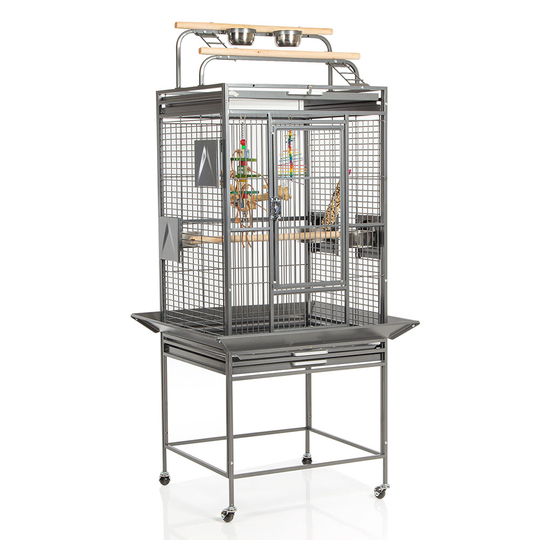 Montana Finca Play fågelbur - L 77 x B 71 x H 165 cm (2 paket)