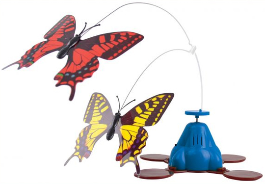Kattleksak med fjärilar - Whirling Wiggler