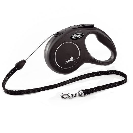 flexi New Classic S - 5 m cord - svart