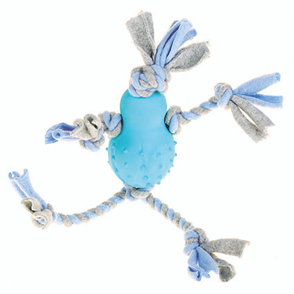 Fleeceleksak med gummikropp - Blå
