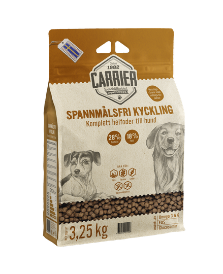Spannmålsfri Kyckling Hundmat - 3,25 kg