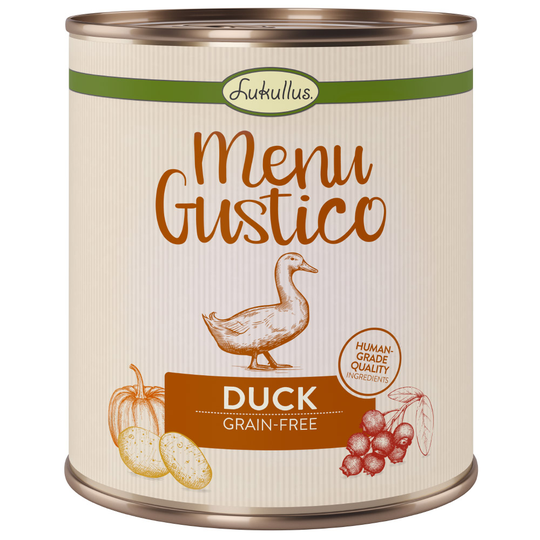 Lukullus Menu Gustico - Anka med morot, lingon och rosmarin - 6 x 400 g