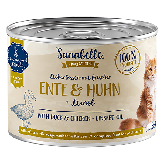 Ekonomipack: Sanabelle All Meat 12 x 195 g - Anka & kyckling