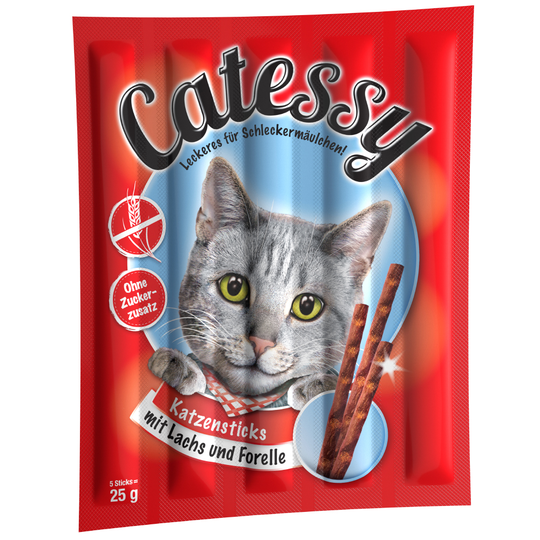 Catessy Sticks 10 st - Lax & öring