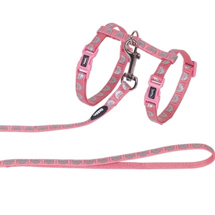 Kattsele med reflex katter Rosa