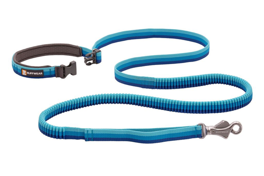 Ruffwear Roamer Bungee 2021- Justerbart Koppel-Blue Atoll (1,7 - 2,1 m)