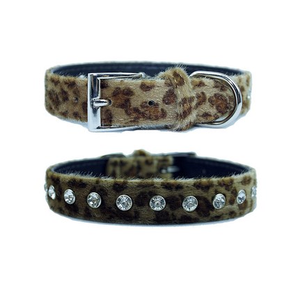 Hundhalsband animal print, S