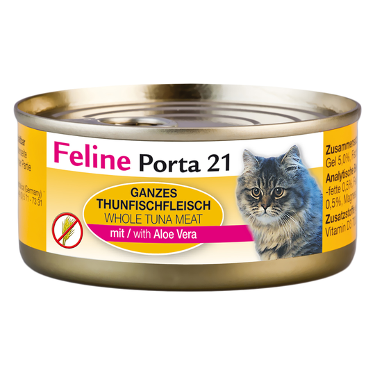 Feline Porta 21 6 x 156 g - Tonfisk med aloe - spannmålsfritt